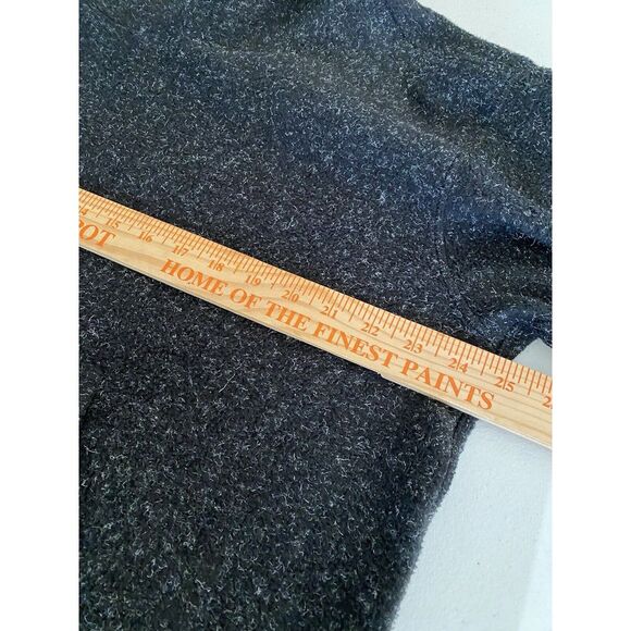 Nike Sweater Womens S Grey Cowl Neck Pullover Sweatshirt Gold Trim Tunic - Picture 6 of 9